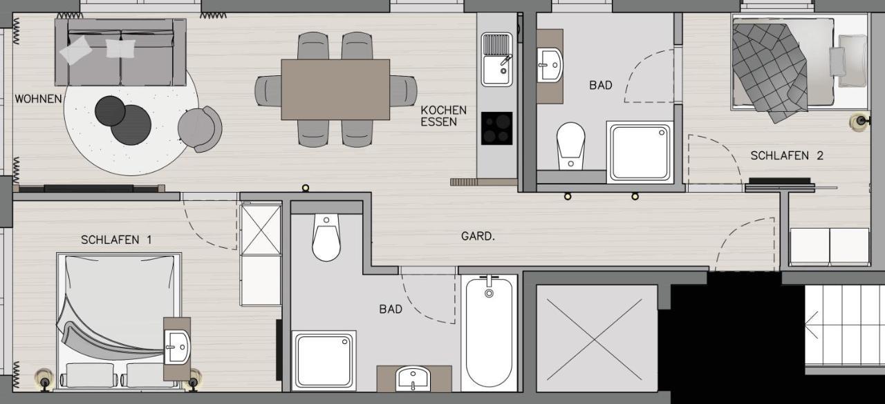 Apartment Streif Lxl Kirchdorf in Tirol Eksteriør bilde